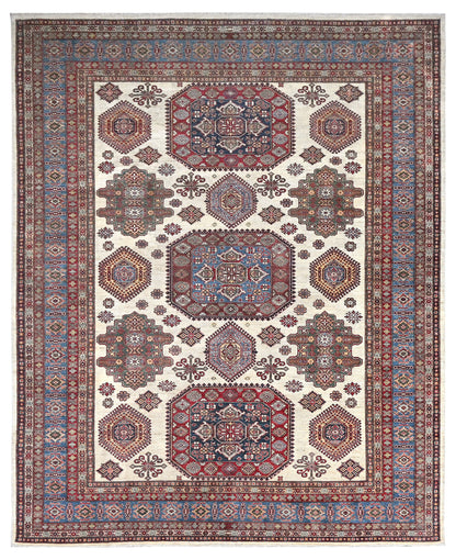 Kazakh Carpet | 13' x 10'1" | Home Decor | Hand-knotted Wool Area Rug