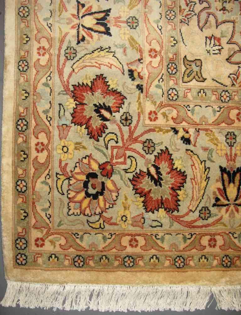 Tauris Millefleurs Silk Carpet | 12'3" x 8'2" | Home Decor | Wool Area Rug