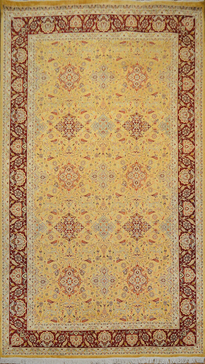 Ghoum - Jardins Oveisi Silk Carpet | 16'3" x 9'1" | Home Decor | Silk & Wool Area Rug