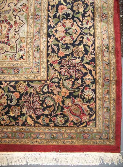 Hispahan Silk Carpet | 11'10" x 9'10" | Home Decor | Silk Area Rug