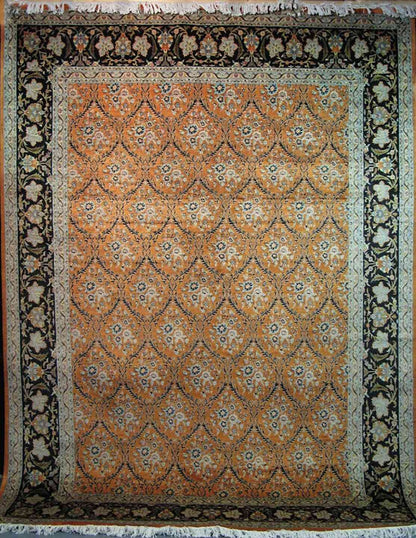 Ghoum Trellis - Arts & Crafts by William Morris Carpet | 12'2" x 8'11" | Home Decor | Hand-knotted Wool Area Rug