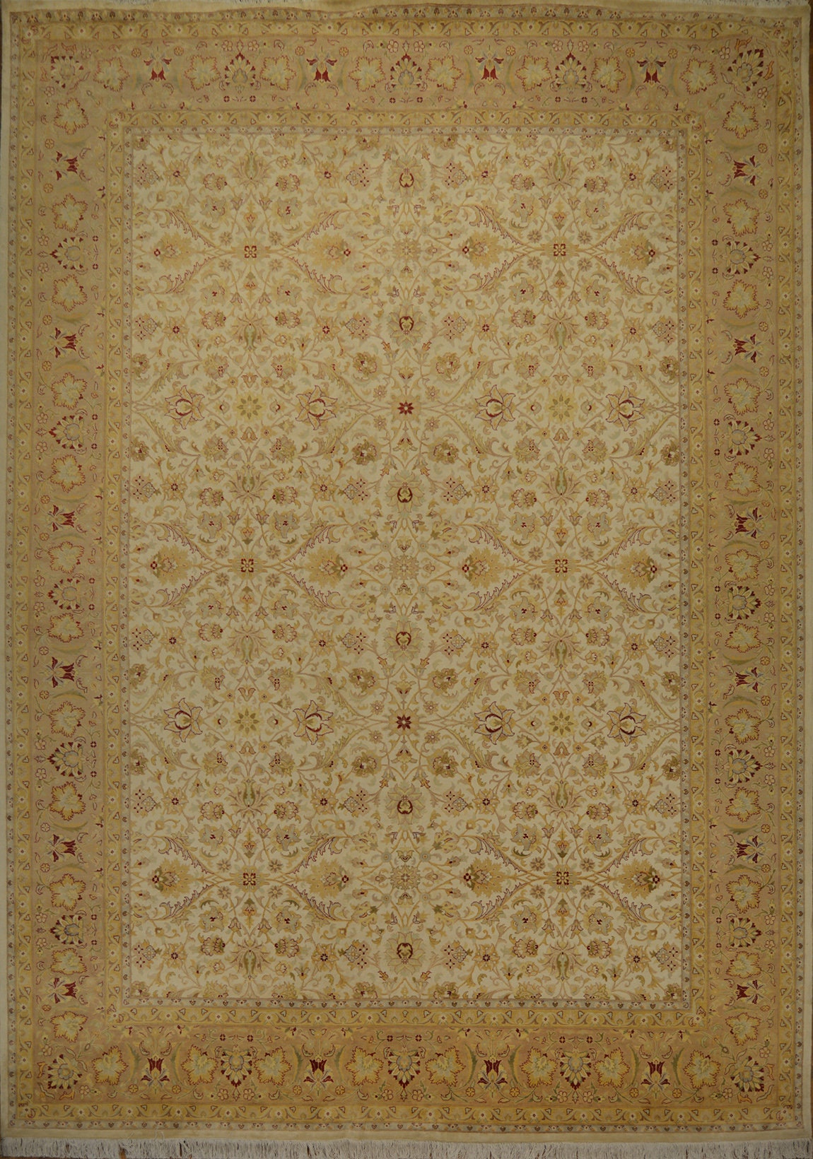 Hispahan Silk Carpet | 14'4" x 10'2" | Home Decor | Wool Area Rug