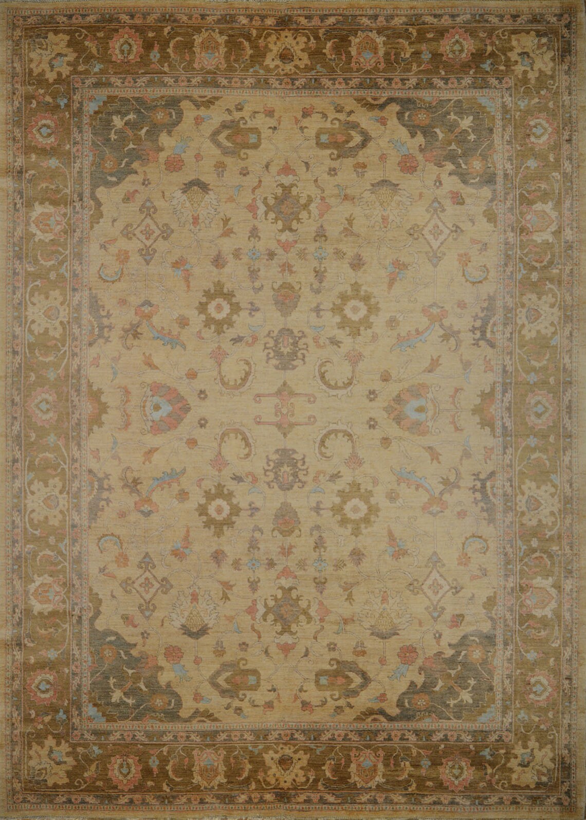 Herat Gardens Carpet | 13'8" x 10'1" | Home Decor | Hand-knotted Wool Area Rug