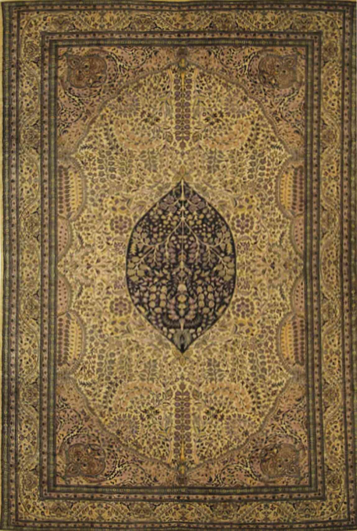 Semnan - Tree of Life Carpet | 17' x 10'2" | Home Decor | Hand-knotted Wool Area Rug