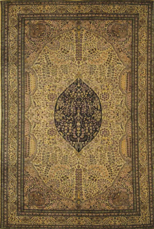 Semnan - Tree of Life Carpet | 17' x 10'2" | Home Decor | Hand-knotted Wool Area Rug