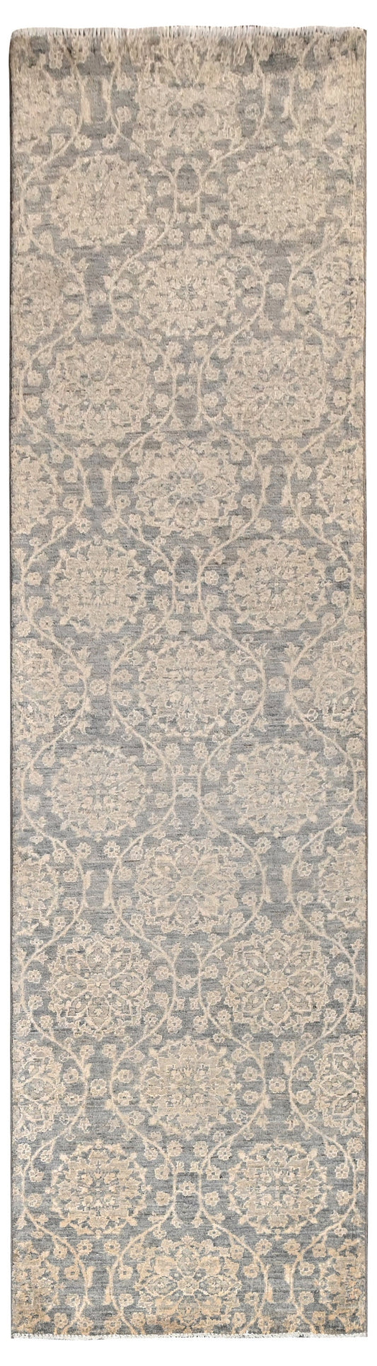 Samoke Runner Rug | 10'1" x 2'9" | Genuine Hand-knotted Rug | Area Rug