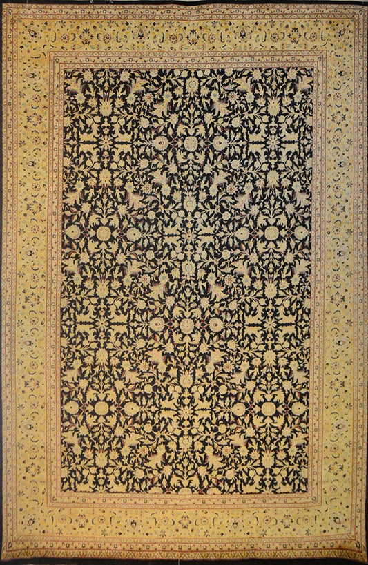 Ghoum Millefleurs Silk Carpet | 15'3" x 10' | Home Decor | Wool Area Rug