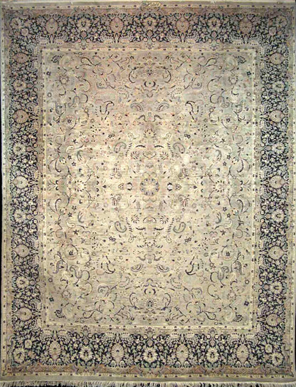 Hispahan Lotus Silk Carpet | 10'3" x 8' | Home Decor | Silk & Wool Area Rug