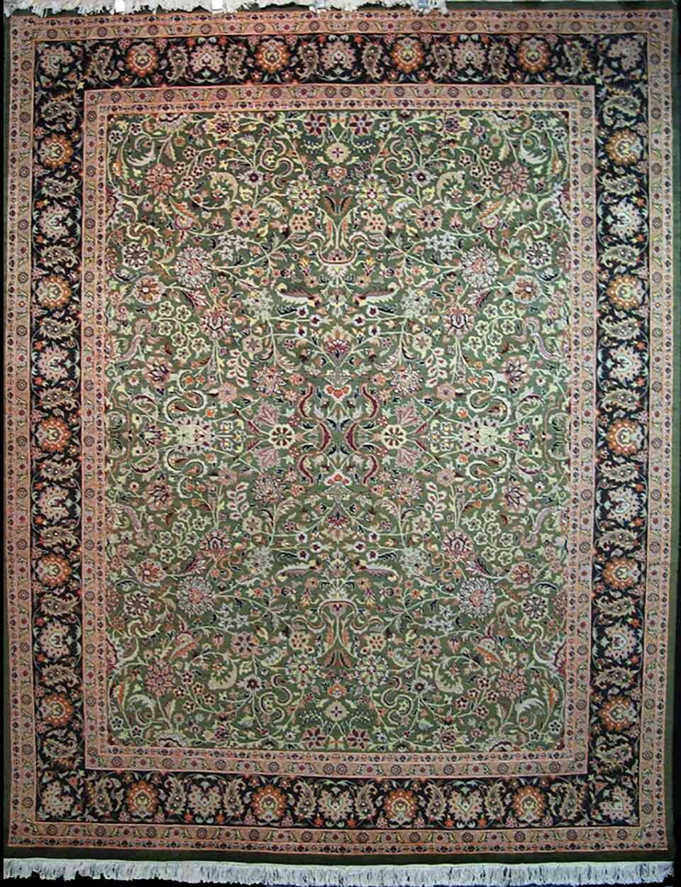 Ghoum Millefleurs Carpet | 10'5" x 8' | Home Decor | Hand-knotted Wool Area Rug