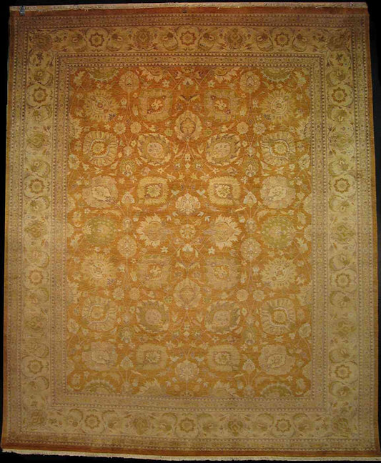 Oushak Carpet | 9'10" x 8'2" | Home Decor | Hand-knotted Wool Area Rug