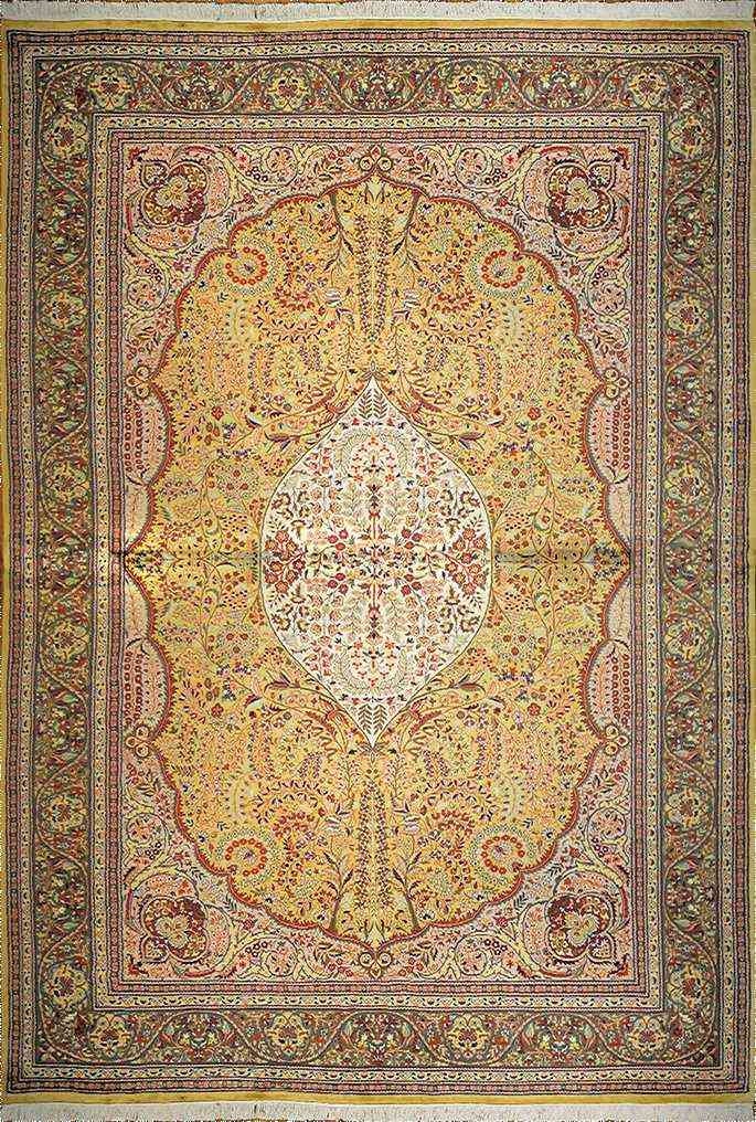 Semnan - Tree of Life Carpet | 18'6" x 12'6" | Home Decor | Hand-knotted Wool Area Rug