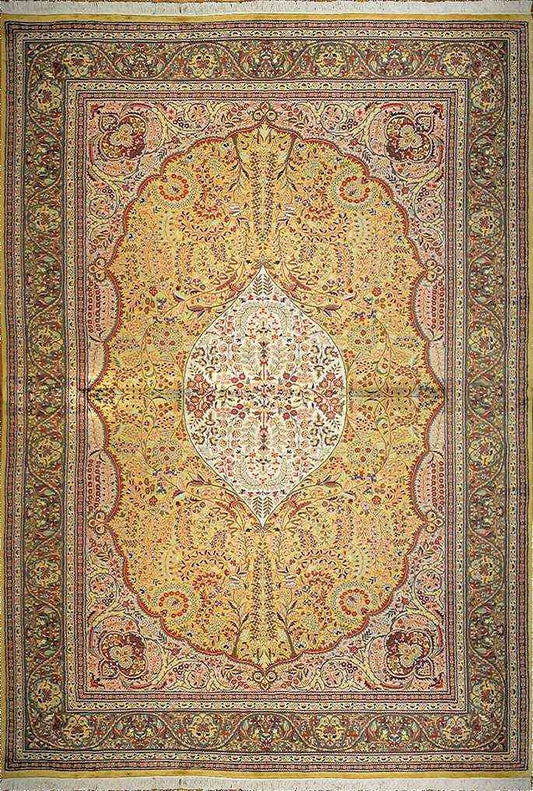 Semnan - Tree of Life Carpet | 18'6" x 12'6" | Home Decor | Hand-knotted Wool Area Rug