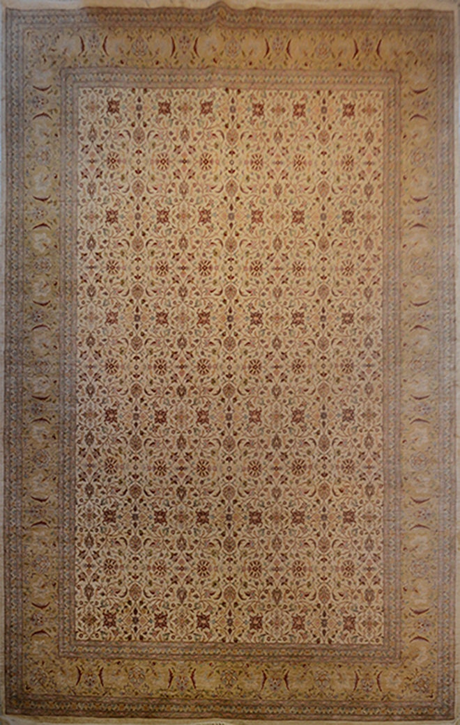 Hispahan Silk Carpet | 17'9" x 11'3" | Home Decor | Silk & Wool Area Rug