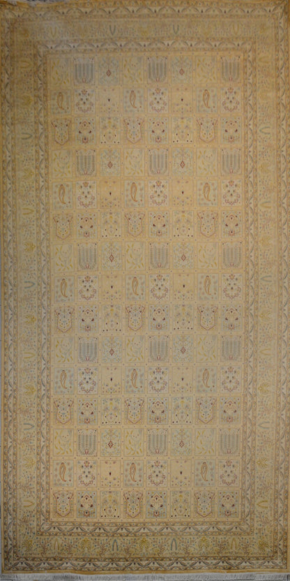 Four Gardens of Paradise Carpet | 18' x 9' | Home Decor | Silk & Wool Area Rug