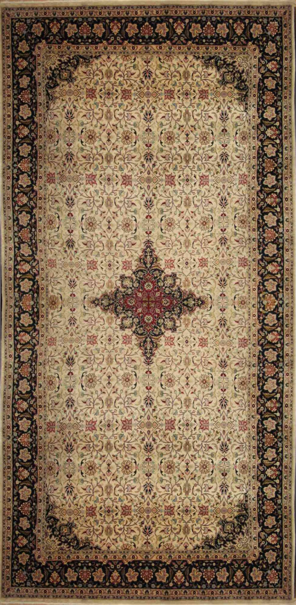 Ghoum Silk Carpet | 18'3" x 9' | Home Decor | Silk & Wool Area Rug