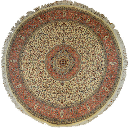 Tree of Life Round Carpet | 8' x 8' | Home Decor | Wool Area Rug