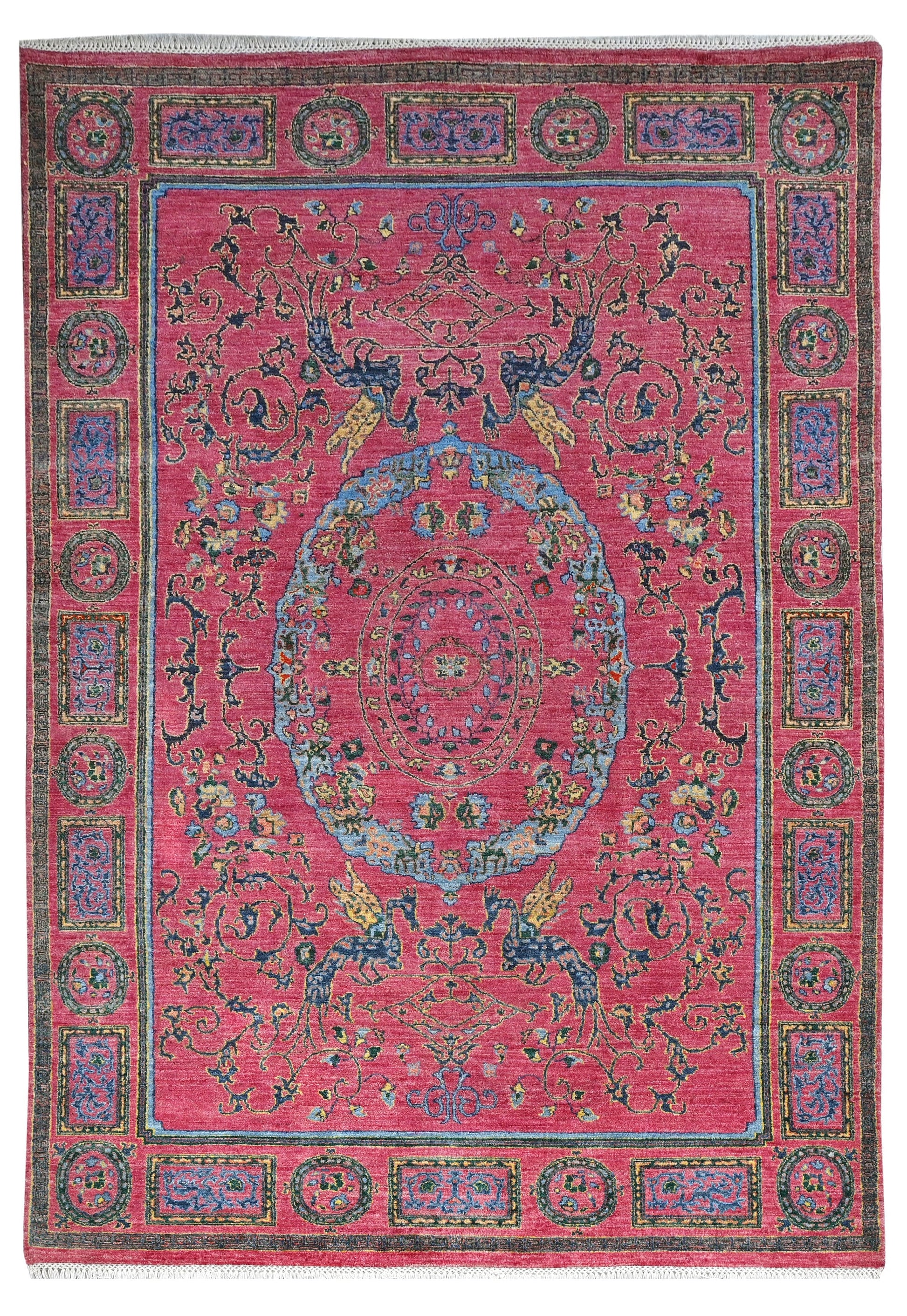 Pavos Cristatus Carpet | 9'3" x 6'1" | Home Decor | Wool Area Rug