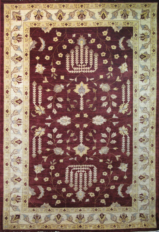 Kapisa Wool Carpet | 8'11" x 6'3" | Home Decor | Hand-knotted Wool Area Rug
