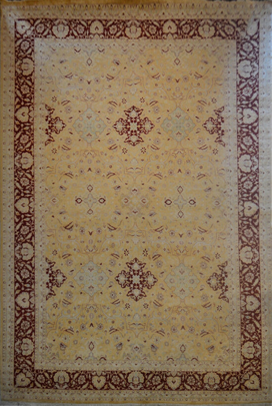 Ghoum - Oveisi Gardens Carpet | 17'11" x 12' | Home Decor | Silk & Wool Area Rug