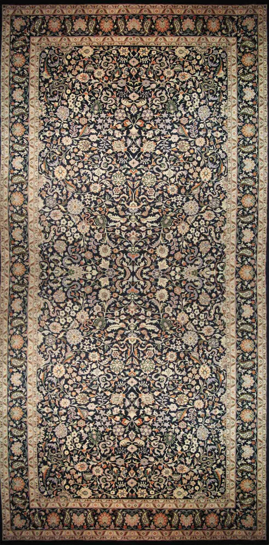 Lahore Gardens Carpet | 16'2" x 8' | Home Decor | Hand-knotted Wool Area Rug