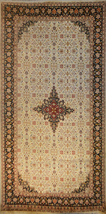 Ghoum Silk Carpet | 18'4" x 9'1" | Home Decor | Silk & Wool Area Rug