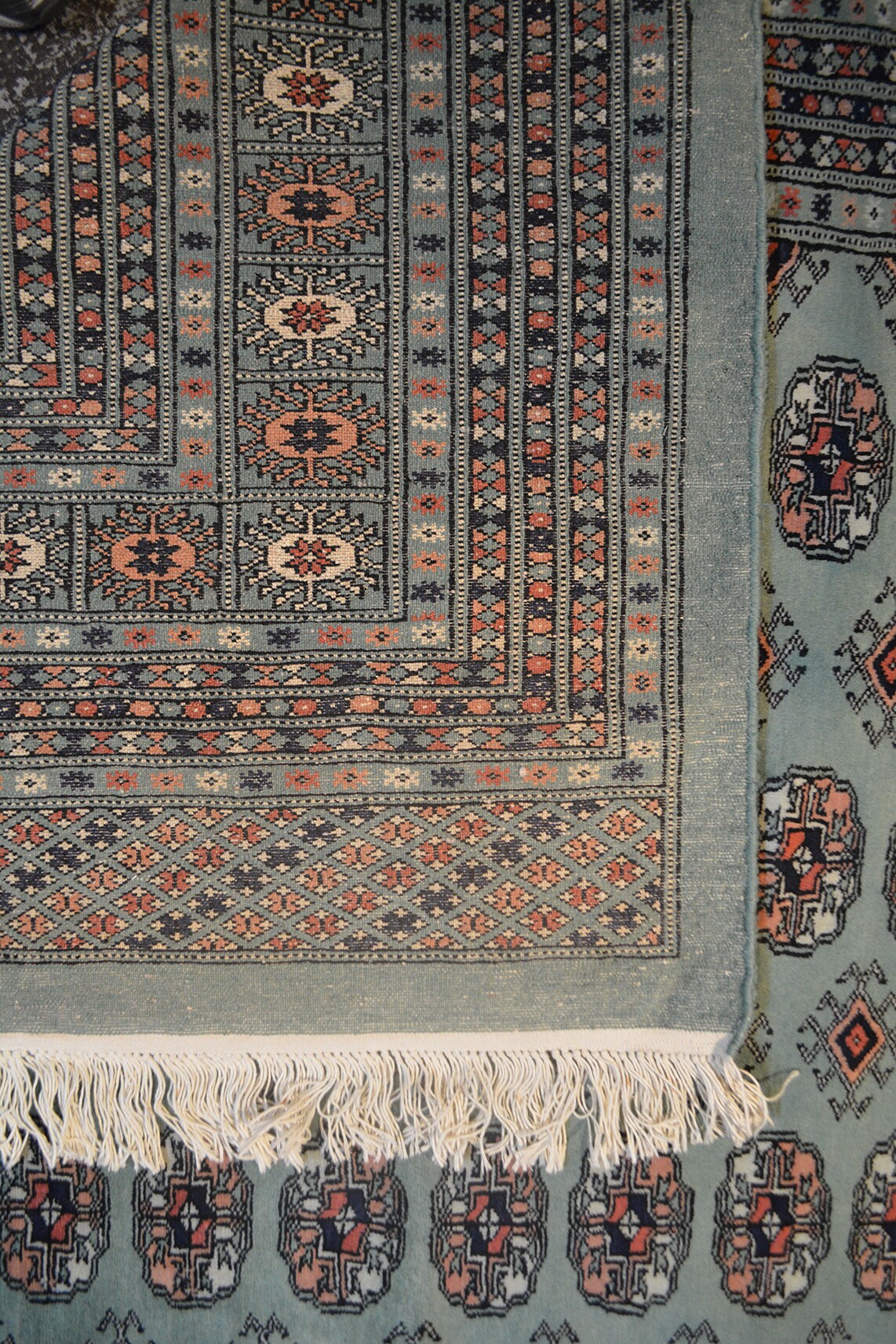 Bokhara Mauri Carpet | 13'11" x 10'4" | Home Decor | Hand-knotted Wool Area Rug