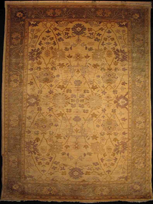 Chobi Lotus Carpet | 8'10" x 6'8" | Home Decor | Wool Area Rug